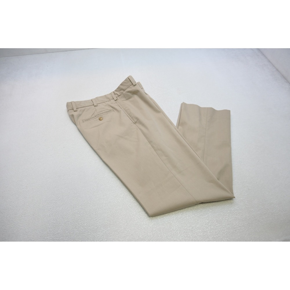 Bills Khakis M2 Trousers Mens 34x32 Khaki Flat Pants Straight Leg MADE IN USA
